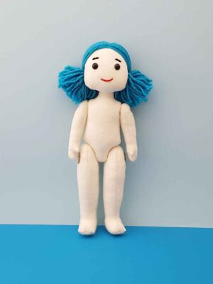 Oyuncak Bez Bebek Zehsa 32cm + Uyku Takımı Seti